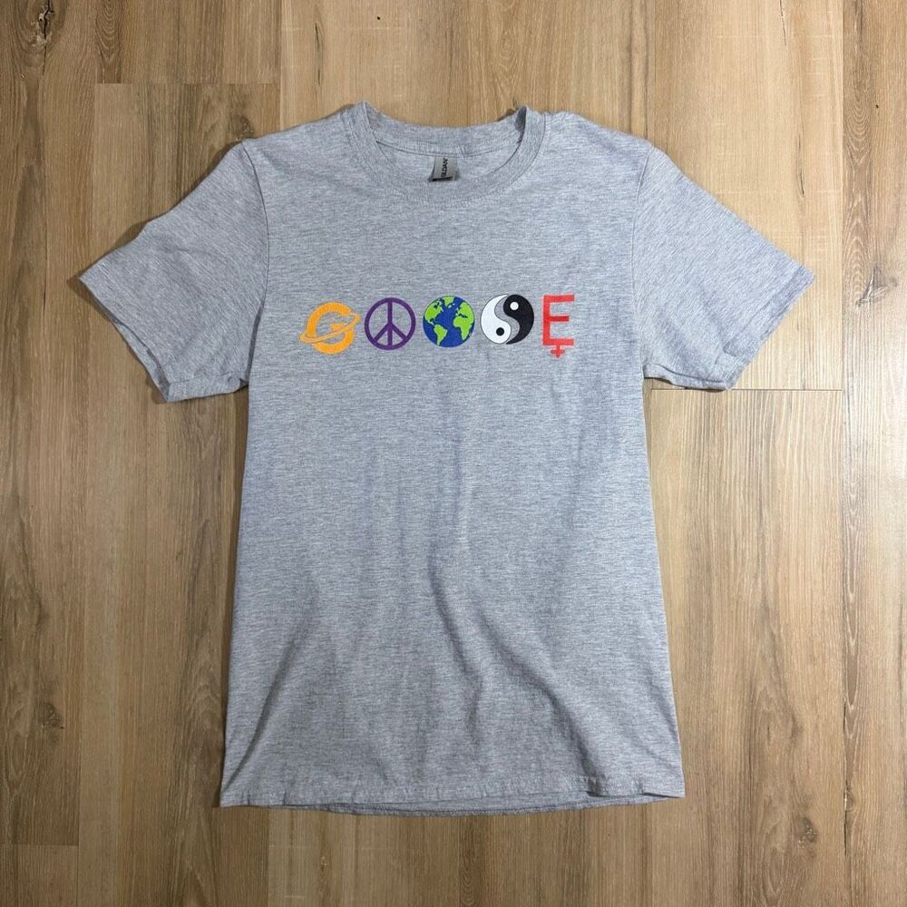 Goose The Band Official Band Merch Sz S Gray Shirt Jam Band Tee 90s Indie Rock